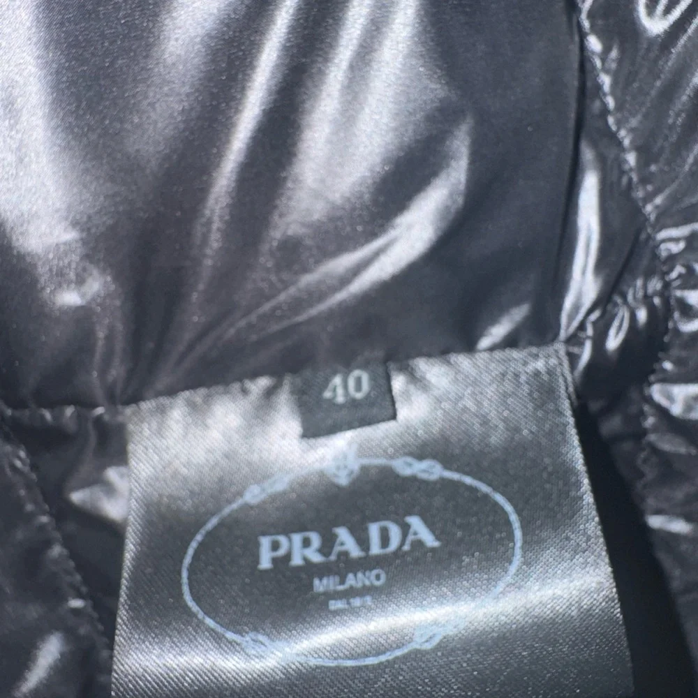 Prada Black Jacket with Silver Zipper - Picture 6 of 6